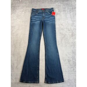 Mossimo Jeans Womens 7 Blue Flare Bootcut Dark Wash Mid Rise Stretch Y2K NWT